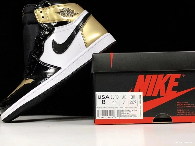 Retro High Glod Air Toe Jordan 1 861428-007 0821